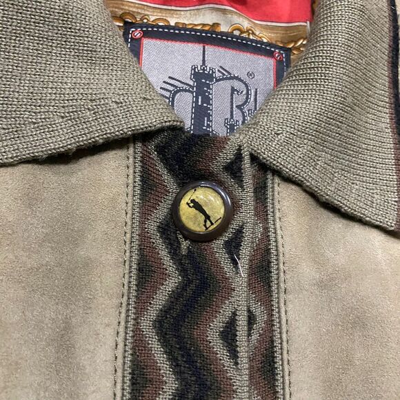 Torras Golf Vintage Suede Wool Casual Button Down Lightweight Jacket Men's Med - Picture 5 of 13